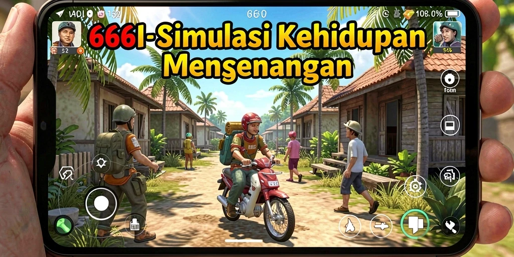 Screenshot utama menunjukkan gameplay Simulation yang menarik dan interaktif.