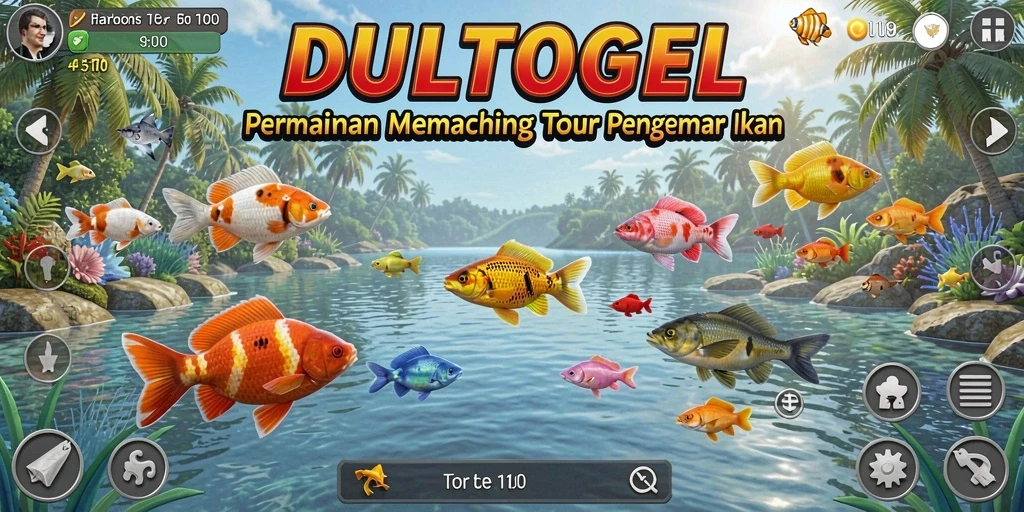 Tangkapan ikan yang menakjubkan di DULTOGEL selama gameplay.