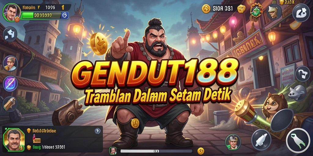 Screenshot gameplay GENDUT188 menampilkan interaksi pengguna dengan musik.