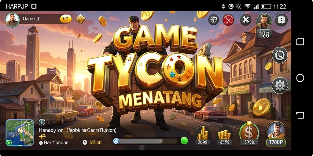 Tampilan gameplay HARAPJP yang menegangkan dan seru.