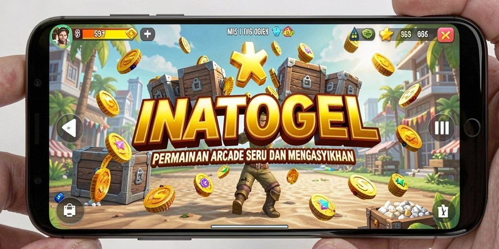 Screenshot menunjukkan gameplay seru dari INATOGEL dengan grafis yang menarik.