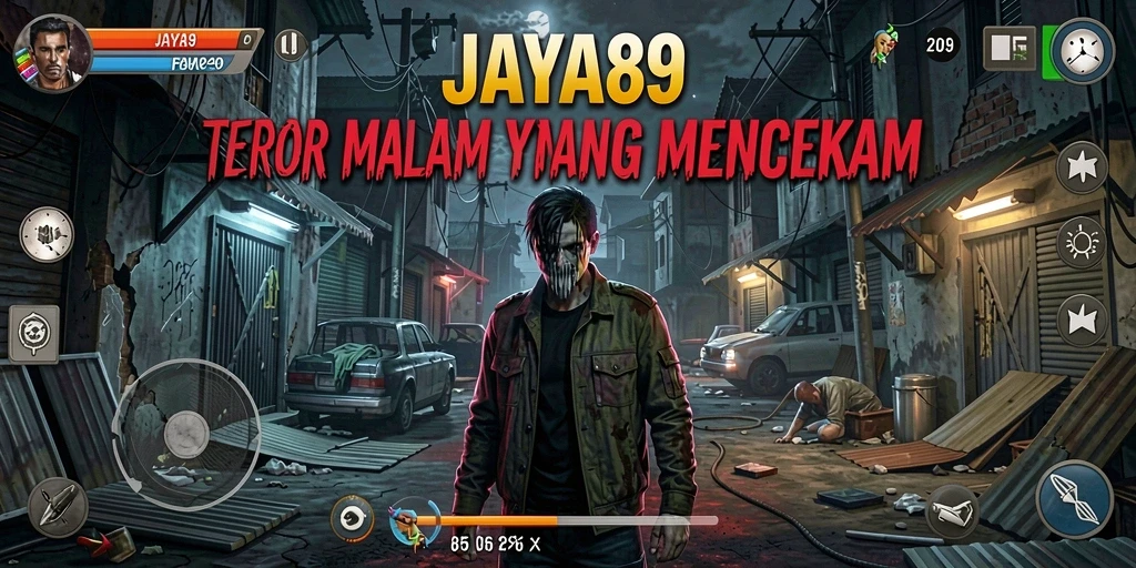 Tangkapan layar menunjukkan momen menegangkan dalam game Horror.