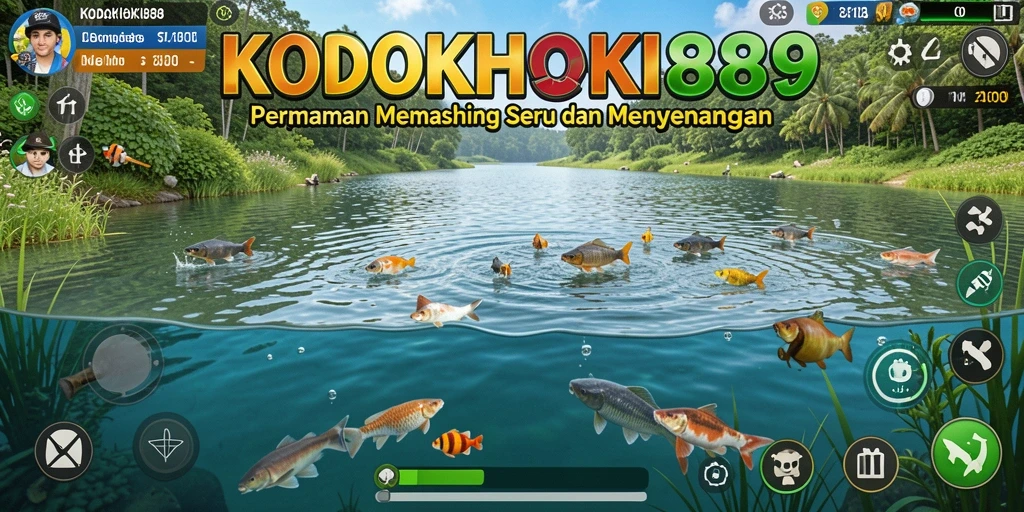 Tangkapan ikan yang besar dan seru dalam gameplay KODOKHOKI889.