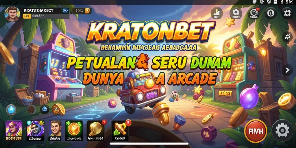Screenshot gameplay KRATONBET menunjukkan aksi seru dalam permainan arcade.