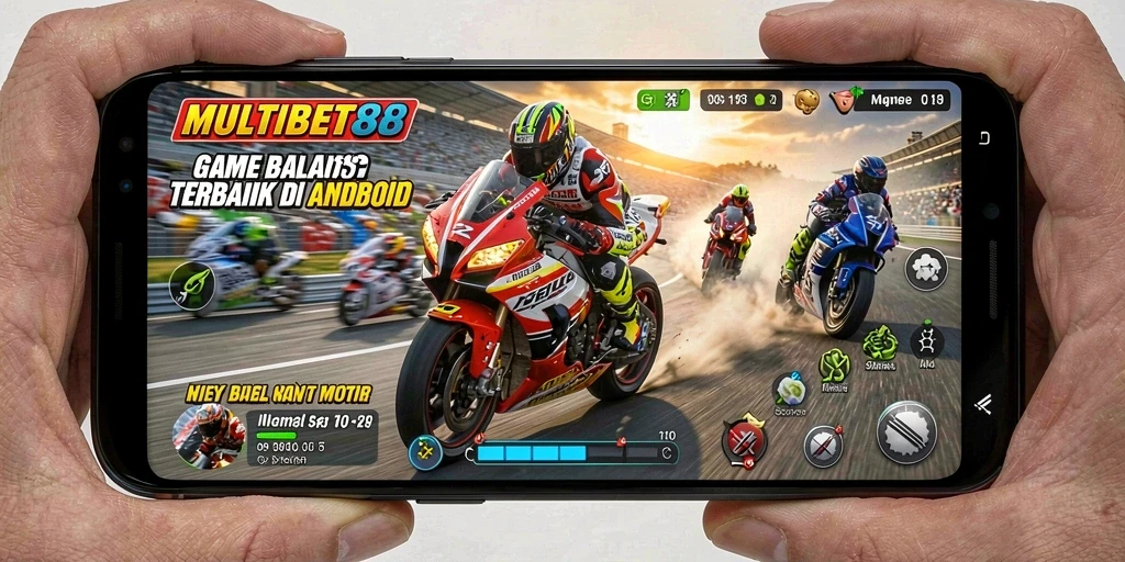 Gameplay balapan seru di MULTIBET88 dengan berbagai jenis motor.
