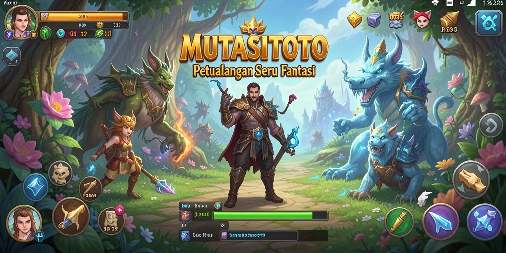 Tampilan gameplay seru di dunia petualangan MUTASITOTO.