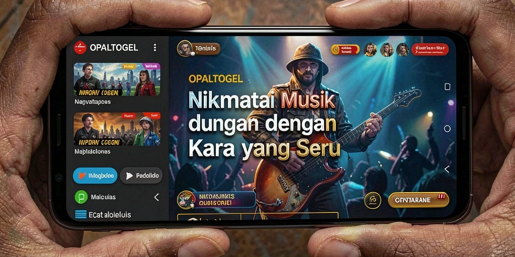 Tampilan screenshot utama dari gameplay <strong>OPALTOGEL</strong> yang menampilkan interaksi musik yang menarik.