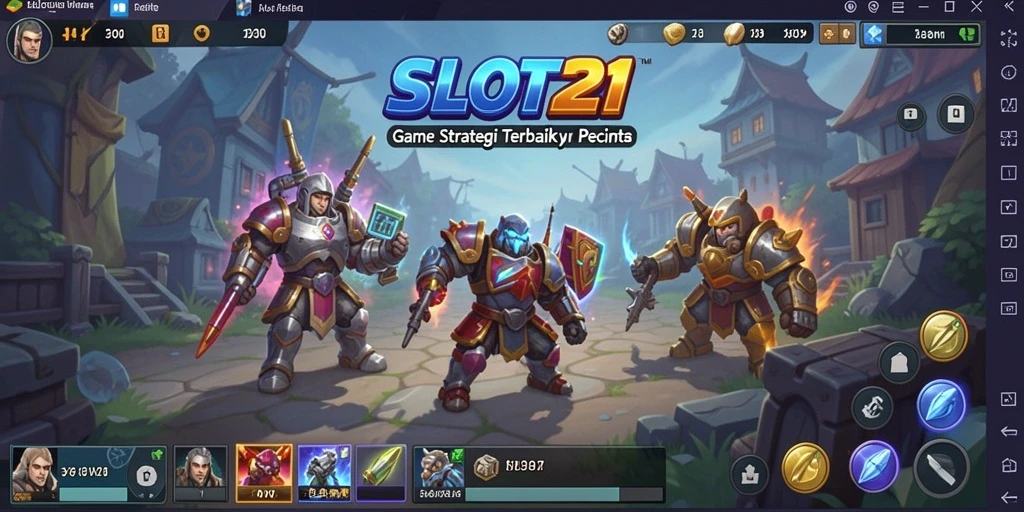 Tampilan gameplay SLOT21 yang menegangkan dan strategis.