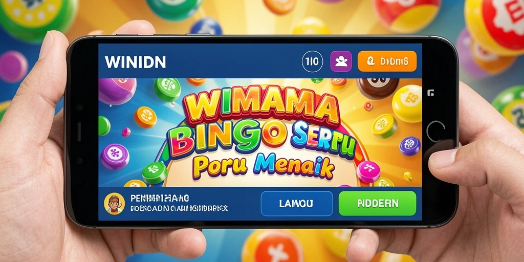 Tampilan gameplay WINIDN yang menampilkan momen seru bermain bingo.
