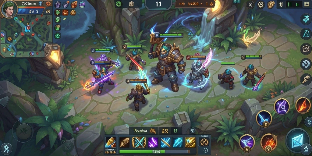 Tampilan gameplay mendebarkan dalam dunia ARPG ZK3.